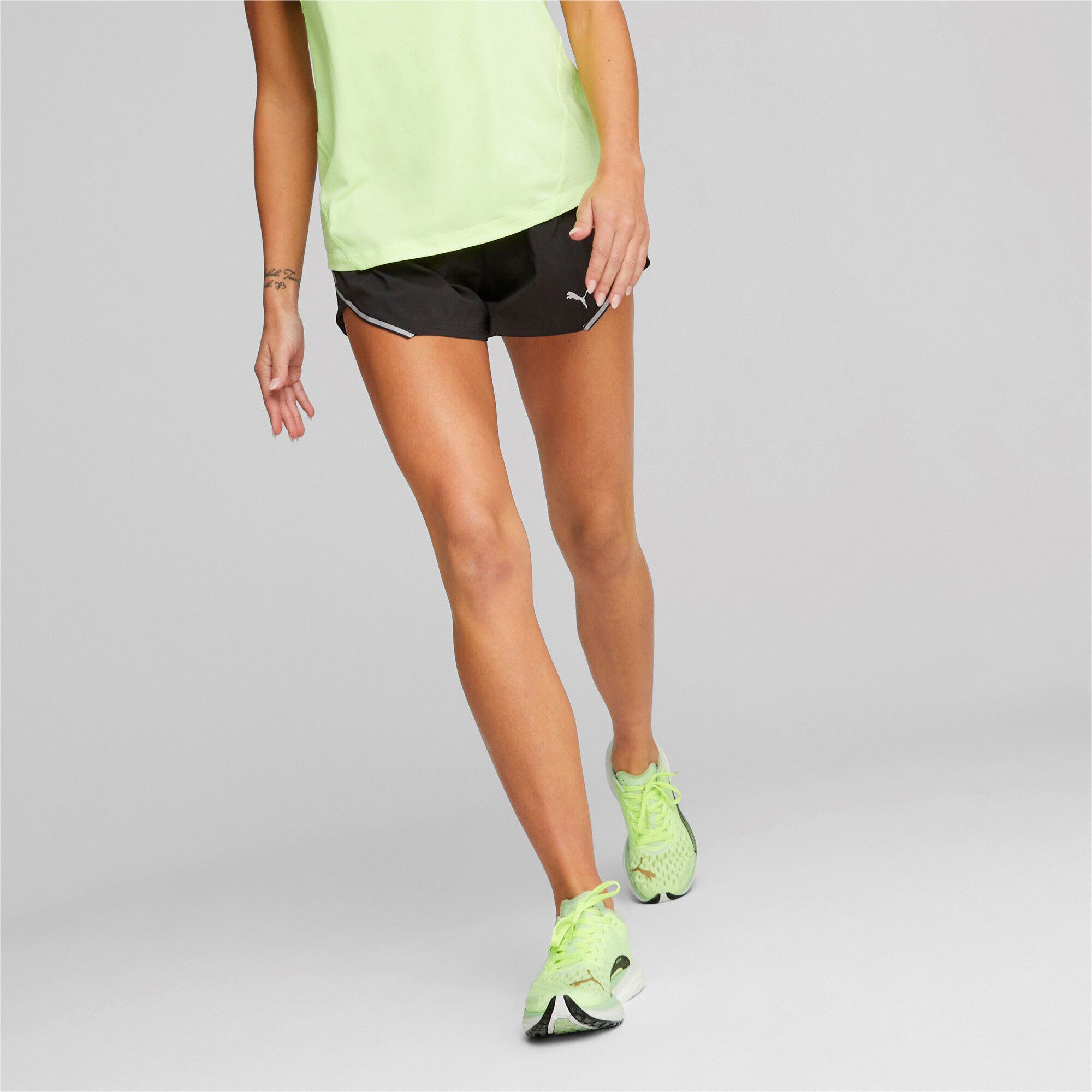 Run Woven 3in Shorts Damen - Schwarz