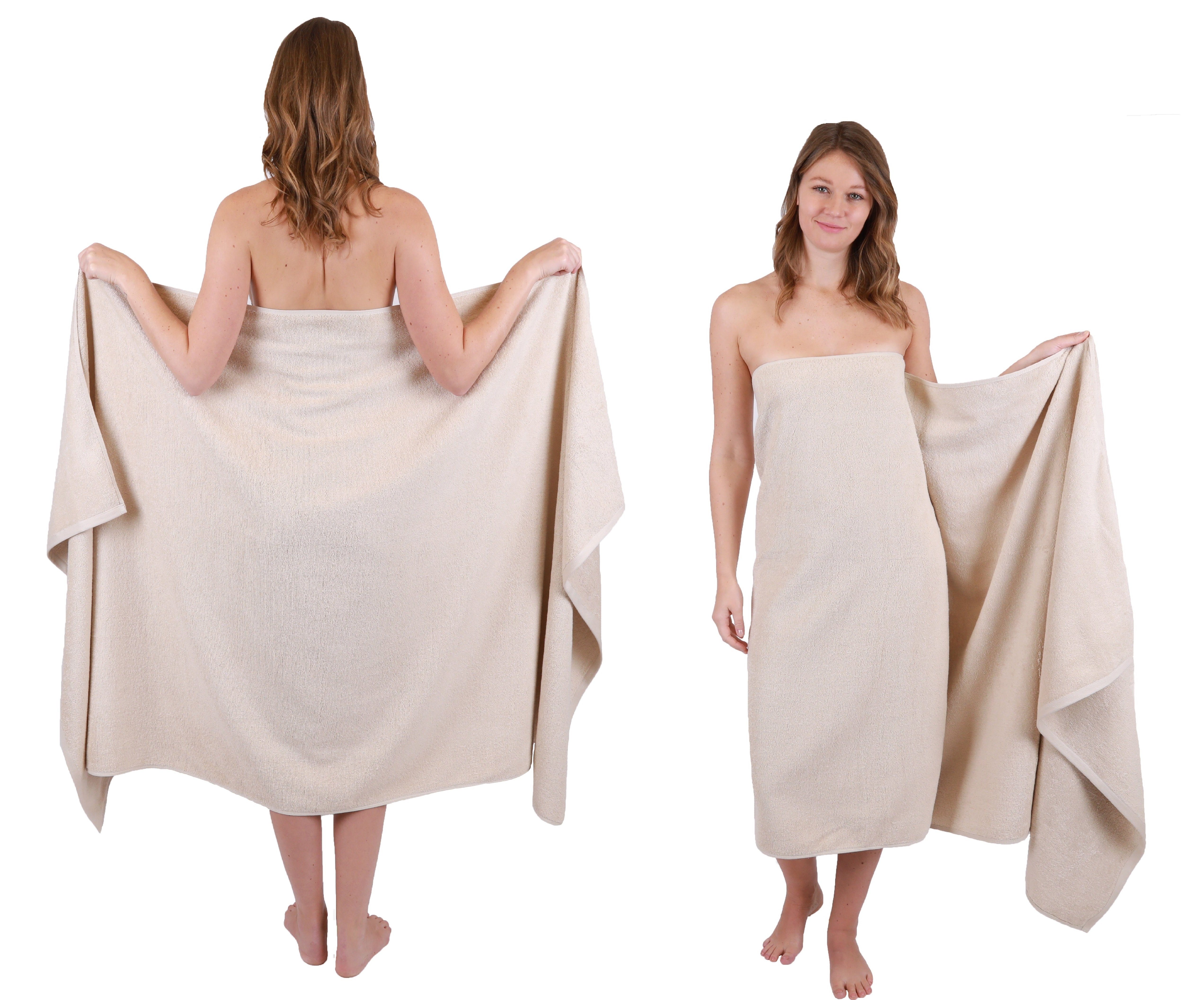Betz Badetücher 2 tlg. Badetuch Set XXL DRESDEN Größe 100 x 180 cm, 100% Baumwolle (2-St)
