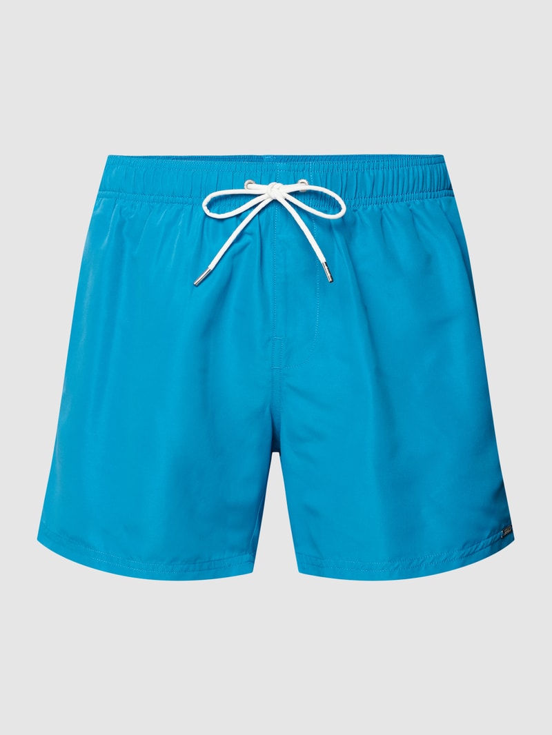 Badehose mit Stretch-Anteil Modell 'Aquarium' in türkis