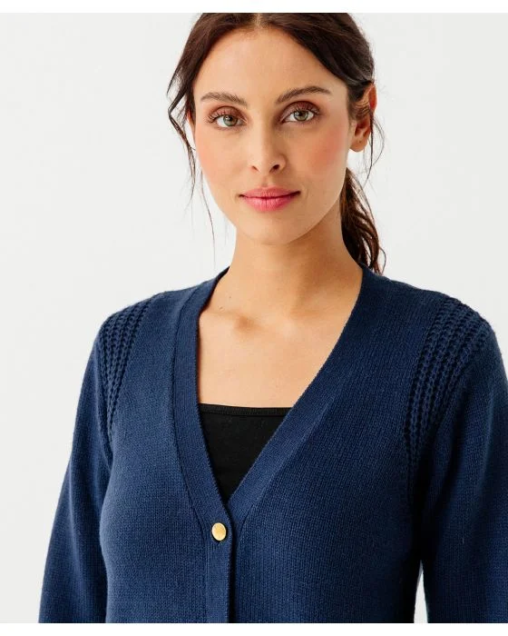 Gilet uni boutonné