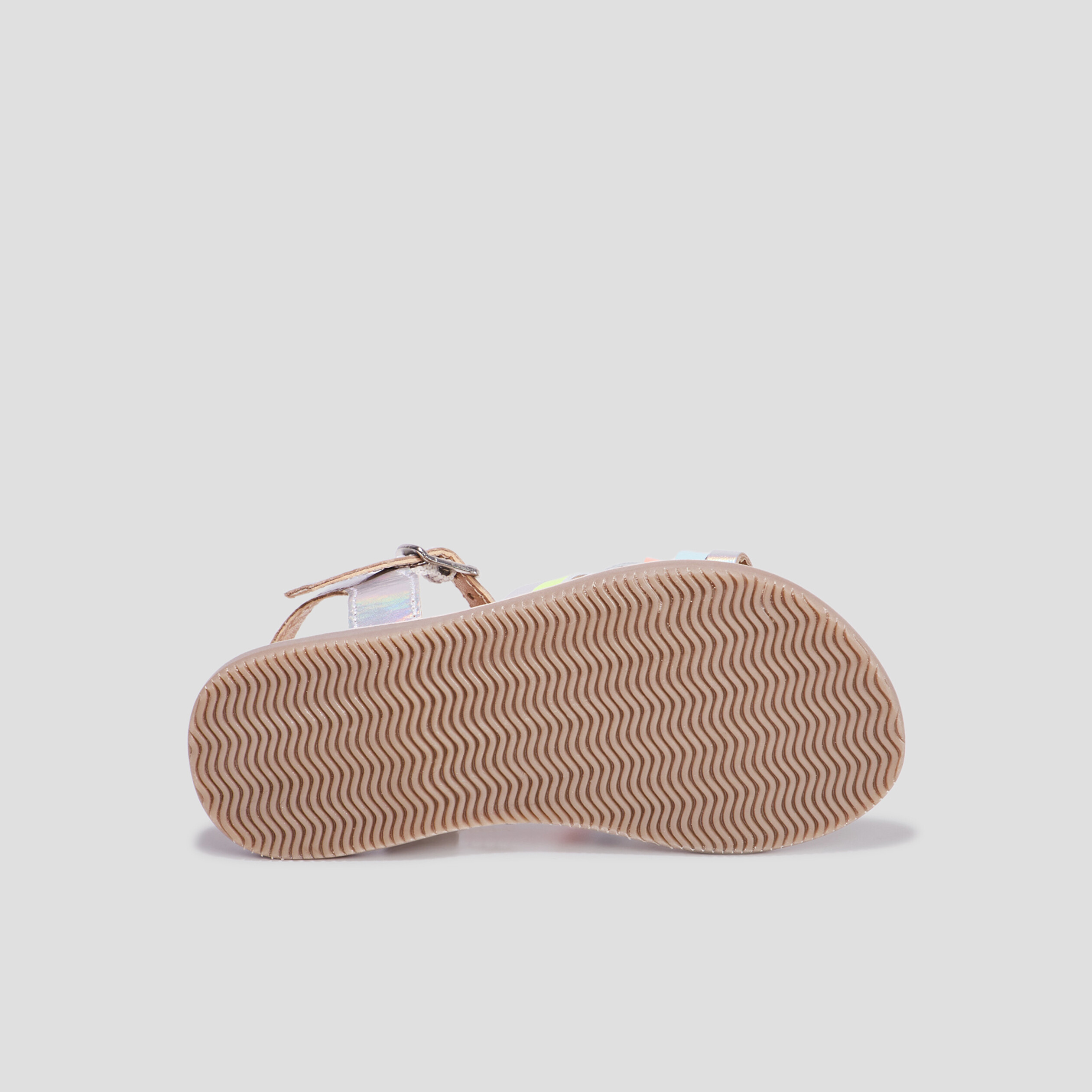 Sandales brides croisées en cuir Creeks multicolore fille | La Halle