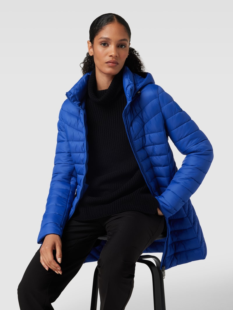 Steppjacke mit Reißverschlusstaschen in royalblau