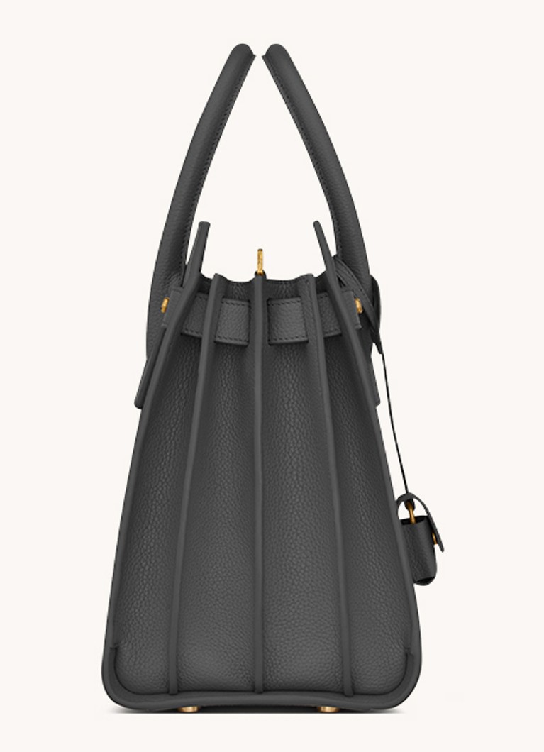 Saint Laurent Sac de Jour smidig liten håndveske i kalveskinn