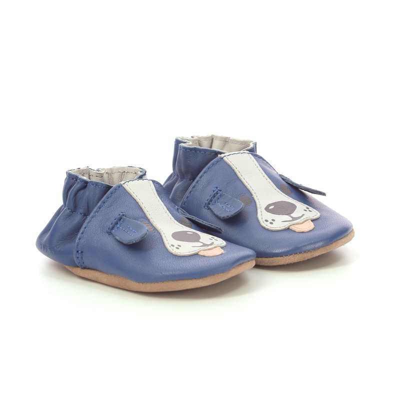 Chaussons cuir tannage vegetal Sweety Dog