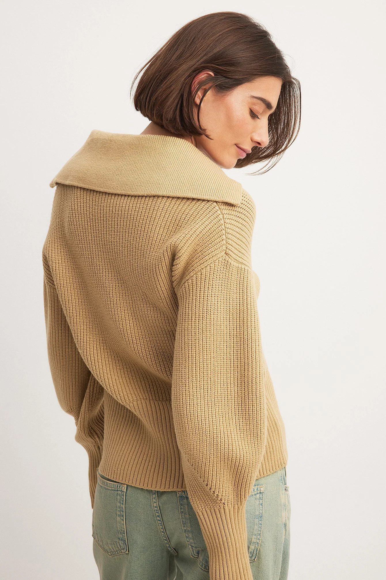 Strickpullover mit V-Ausschnitt
