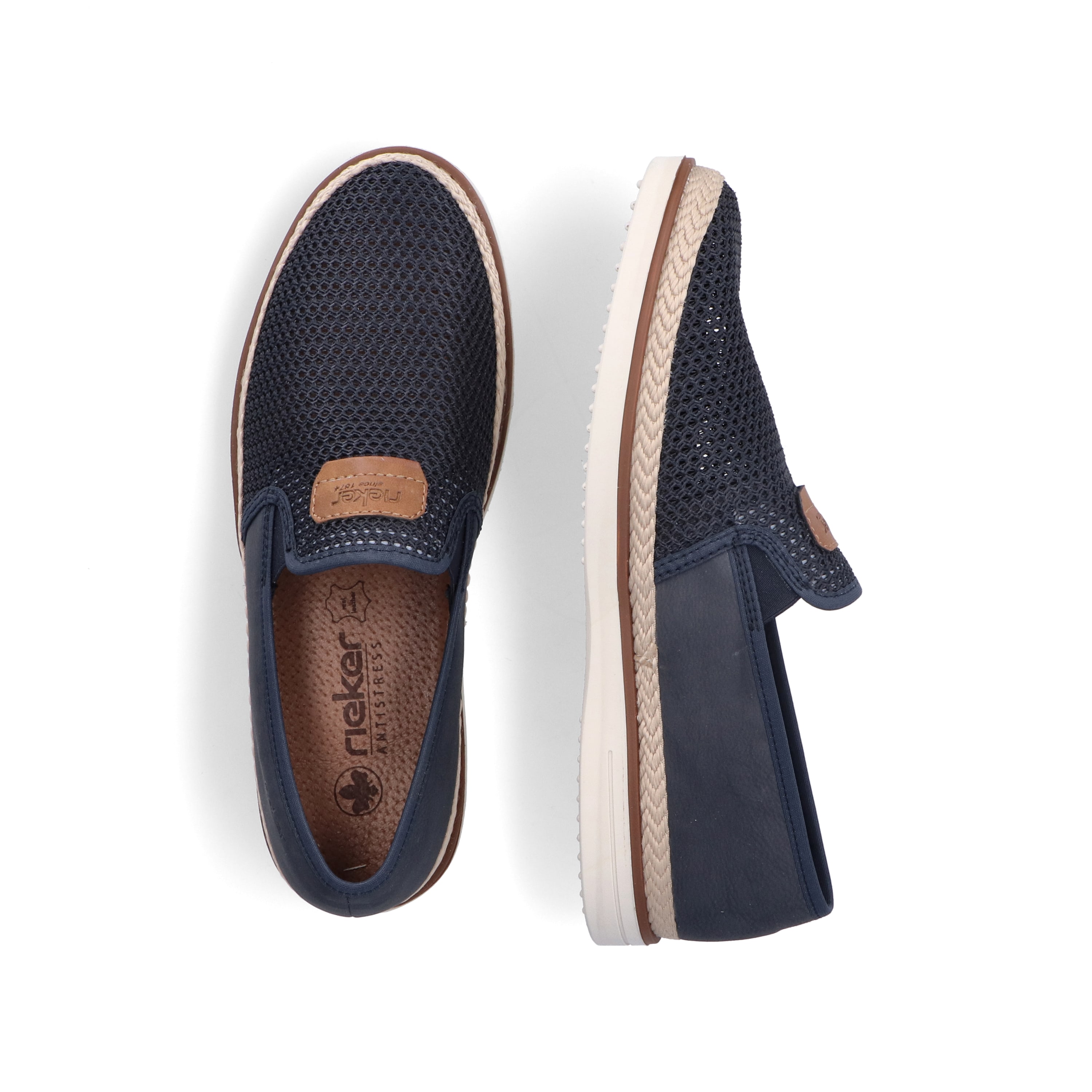 Rieker Herren Slipper marineblau