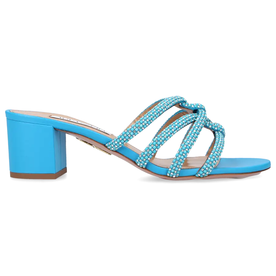 Aquazzura - Sandalen MOONDUST 50 Kalbsleder - blau