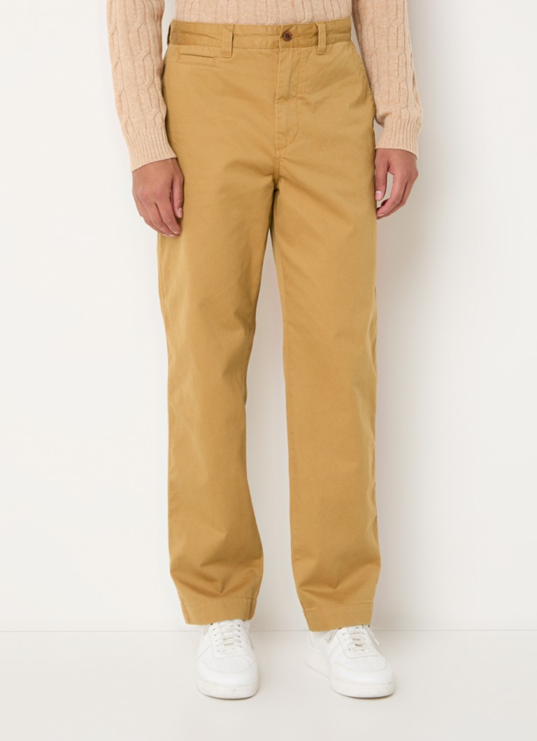 Pantaloni chino Gant slim fit cu margini laterale