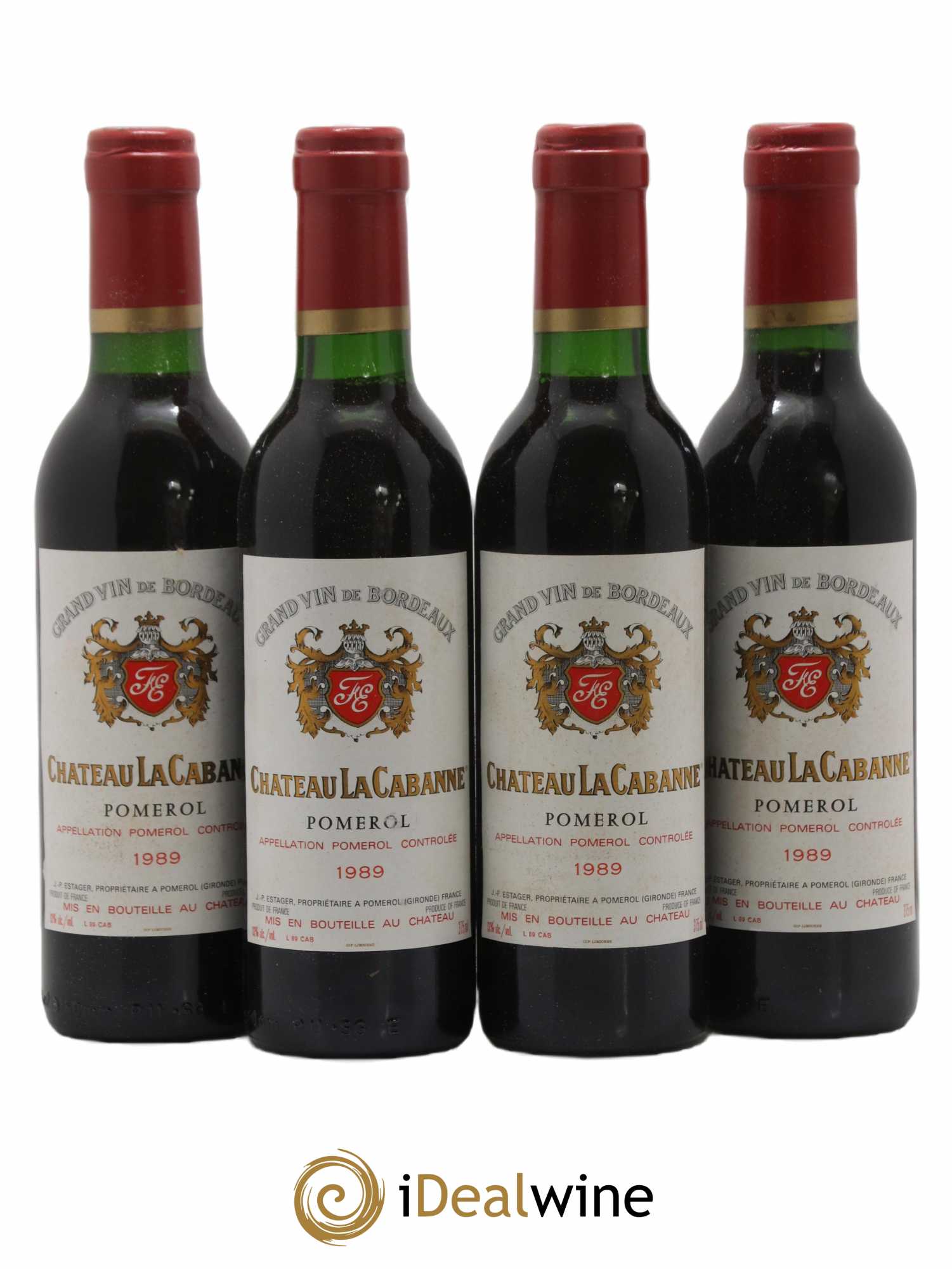 Pomerol La Cabanne 1989 - Lot de 24 Demi-bouteilles