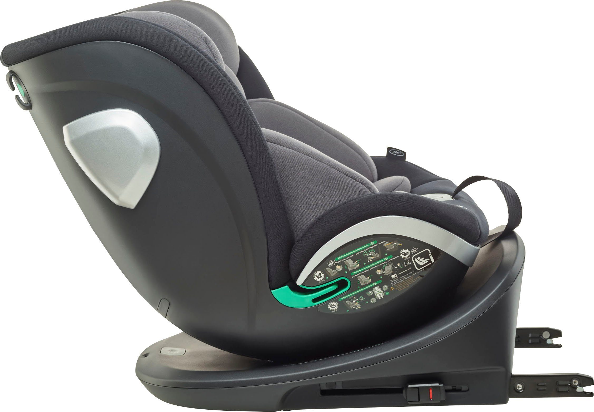 BabyGo Autokindersitz Grow up 360, (1-tlg), mit Isofix, ab Geburt