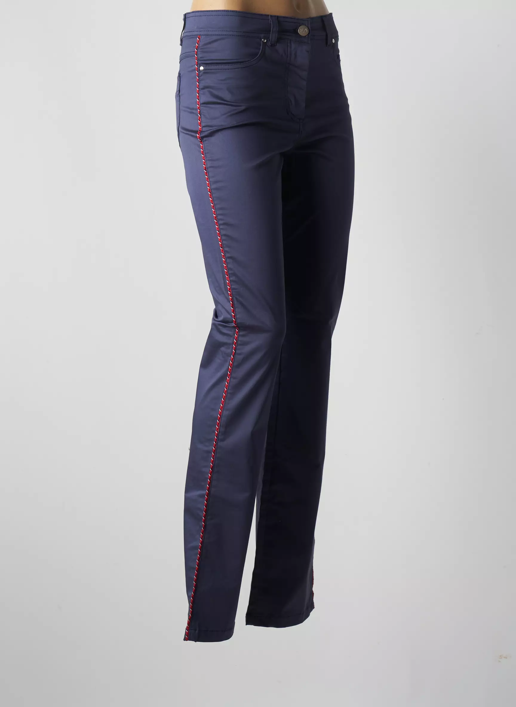 Paul Brial Pantalons Droits Femme couleur bleu