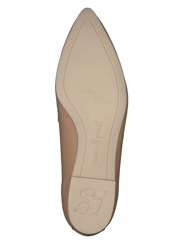 Paul Green Leder-Slipper  in Hellbraun günstig kaufen
