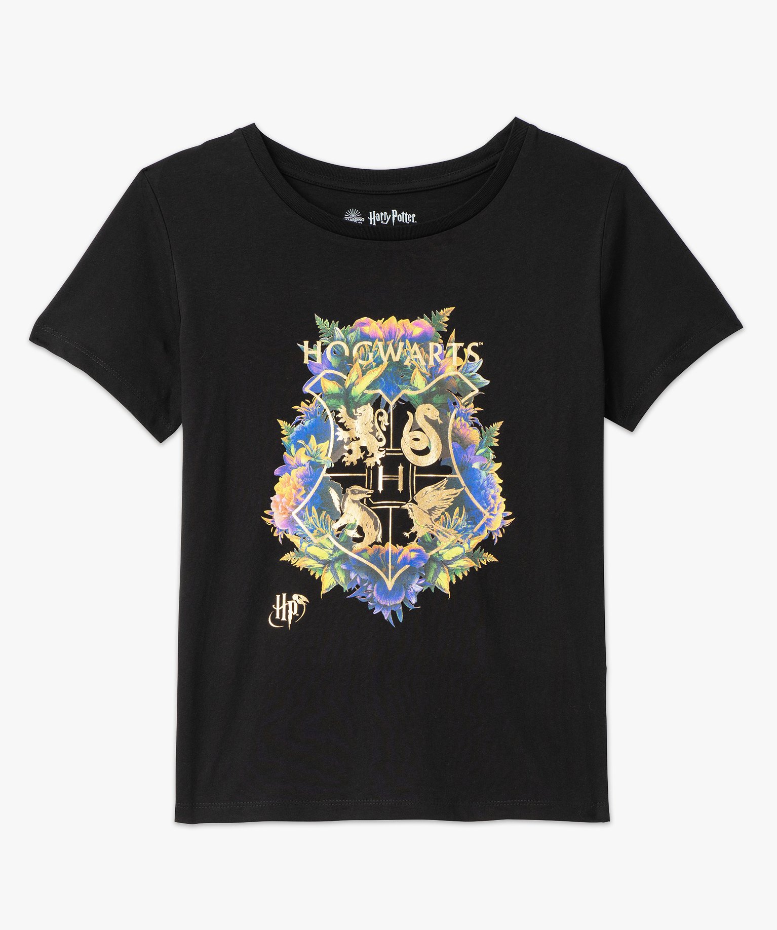 Tee-shirt à manches courtes avec motif pailleté femme - Ha... noir | GEMO