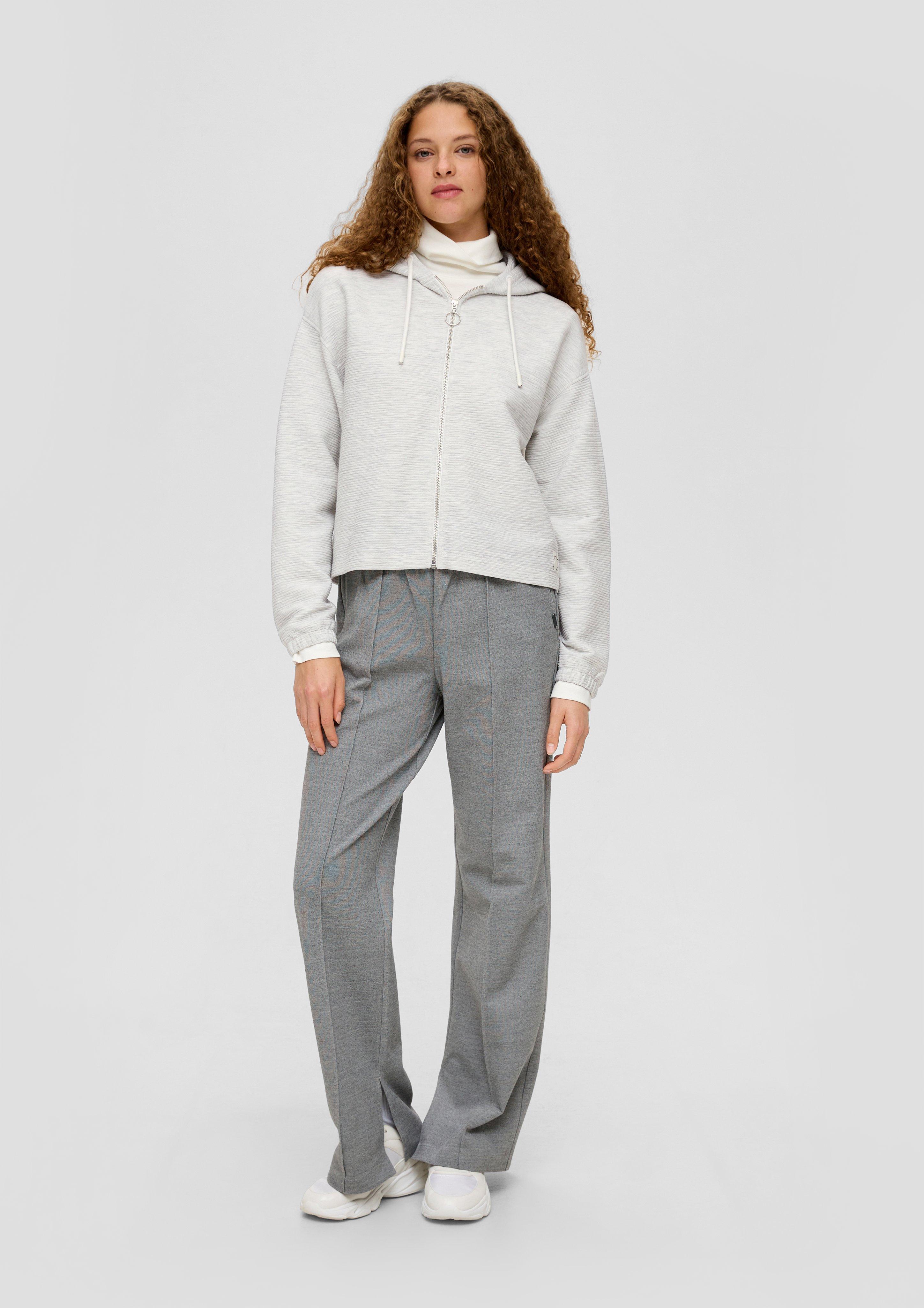 Sweatjacke mit Rippstruktur  2138478-02W0