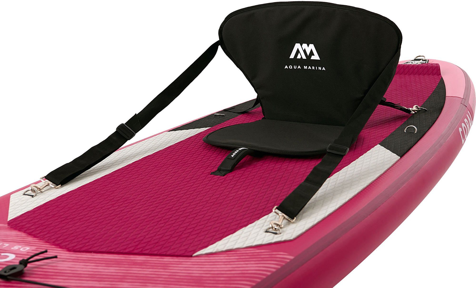 Aqua Marina Inflatable SUP-Board Coral Stand-Up, (Set, 7 tlg., mit Paddel, Pumpe und Transportrucksack)
