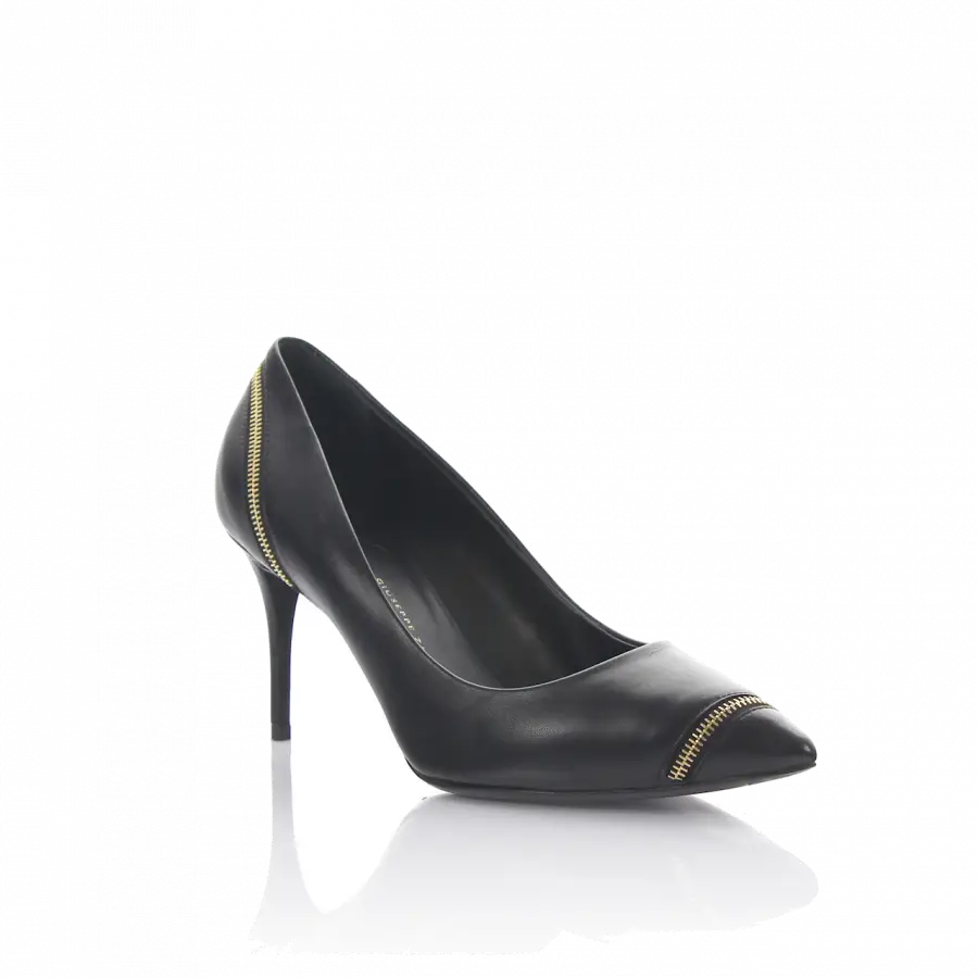 Giuseppe Zanotti - Pumps Nappaleder Zierreißverschluss schwarz - schwarz