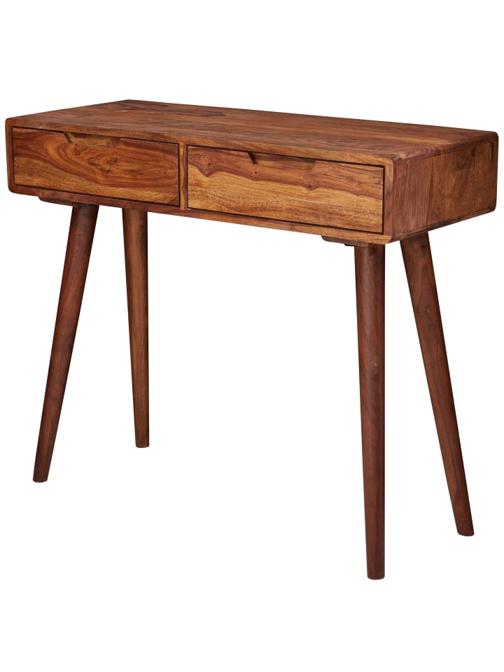 KADIMA DESIGN Konsolentisch WL5.577 90x76x36cm Massivholz mit Schubladen, günstig kaufen onesize