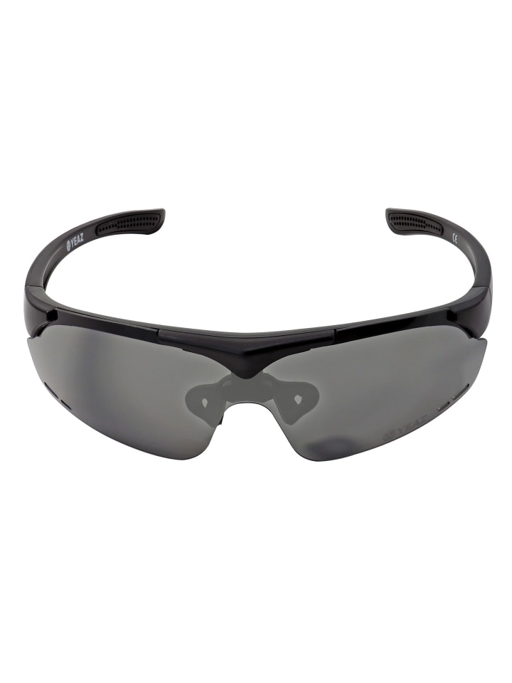 YEAZ SUNUP Magnet-Sport-Sonnenbrille in mattschwarz günstig kaufen onesize