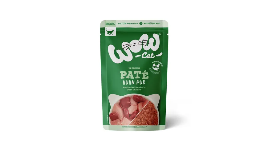 WOW Katzennassfutter Adult Huhn Pur 125 g