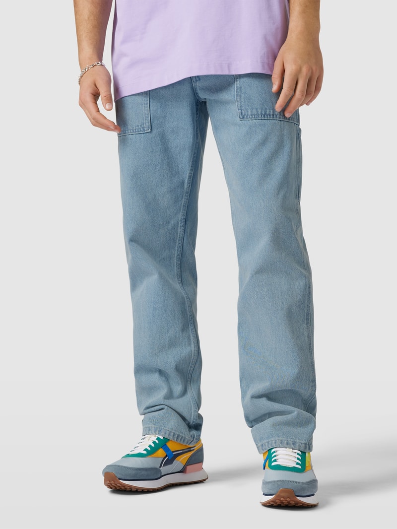 Straight Fit Jeans mit Zierleisten Modell '90s' in jeans