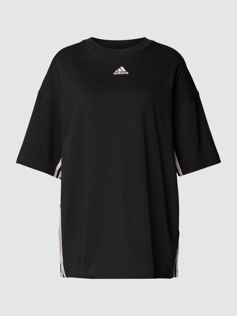 T-Shirt mit überschnittenen Schultern Modell 'DANCE' in schwarz
