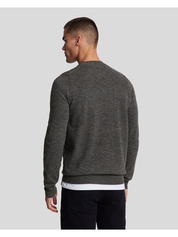 Lyle & Scott Strickpullover in Meliertes Dunkelgrau günstig kaufen S