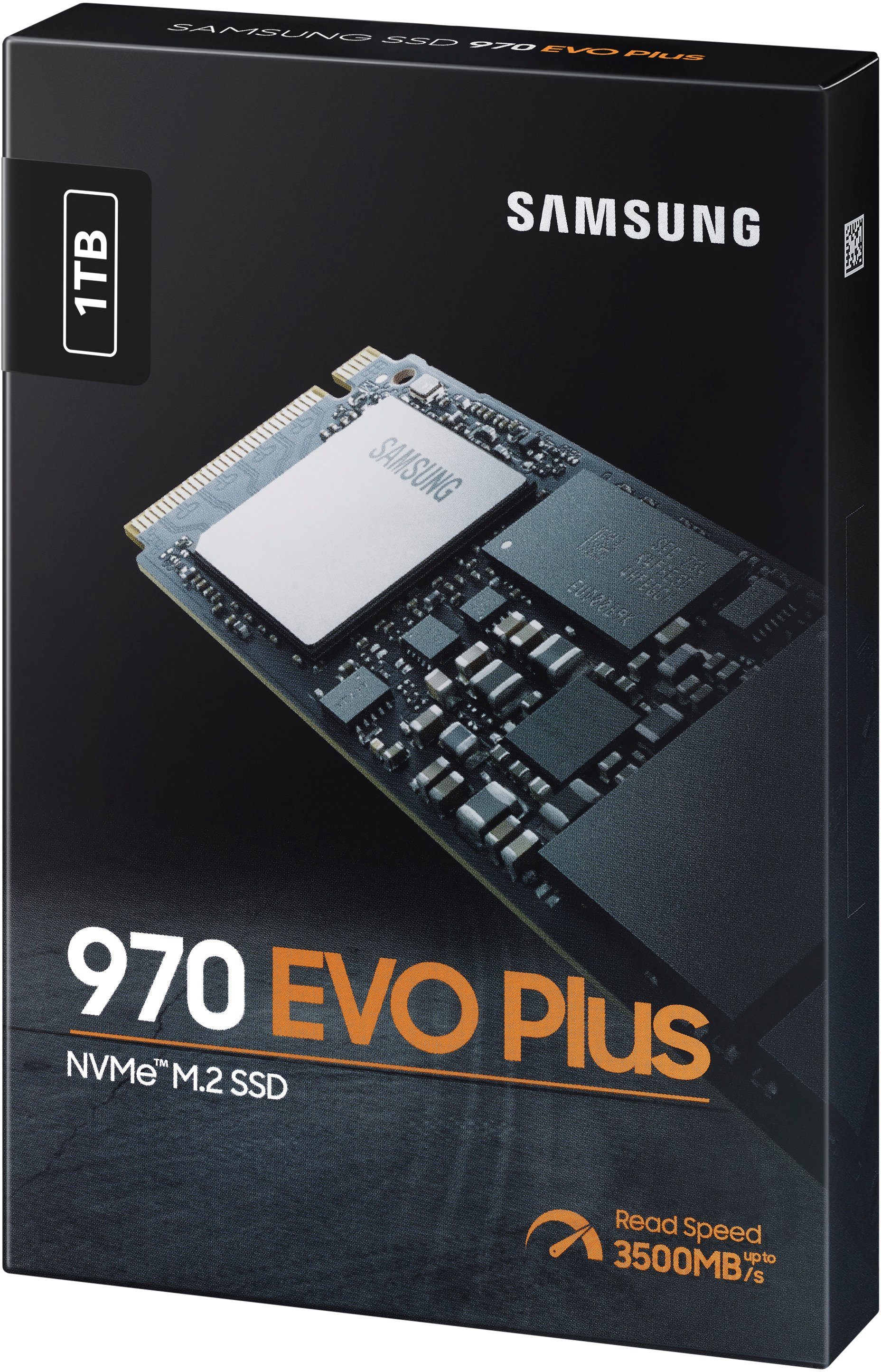 Samsung 970 EVO Plus NVMe™ M.2 1 TB interne SSD (1 TB) 3500 MB/S Lesegeschwindigkeit, 3300 MB/S Schreibgeschwindigkeit