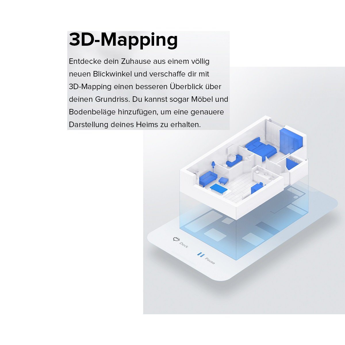 Roborock Saugroboter Q7 Max, 58,00 W, 4200Pa, 4 Karten Speichern, Teppichboden reinigen, Roboter Staubsauger, 3D-Map, Kindersicherung, App-Steuerung (VS Roborock S7, S5 Max)
