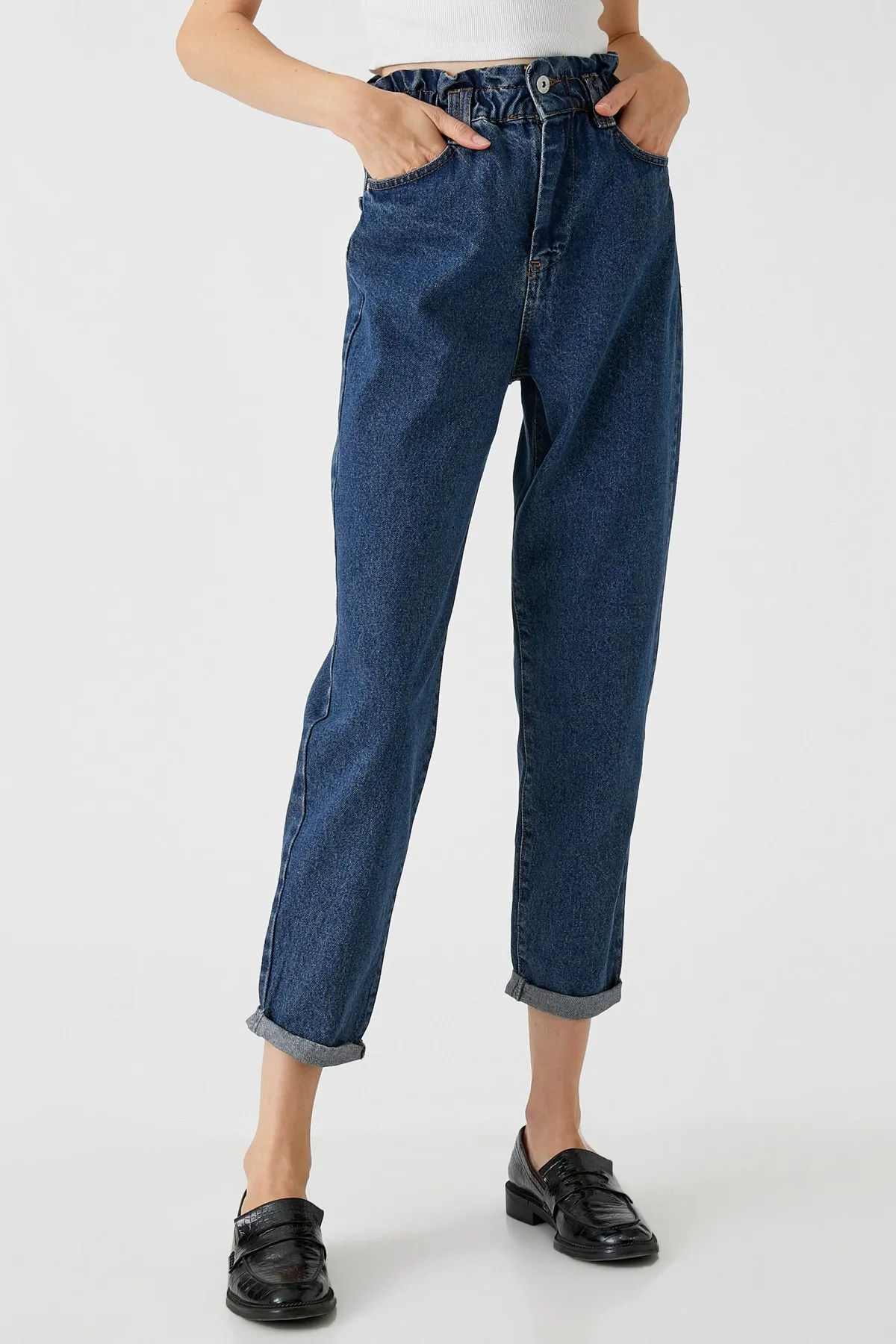Koton  Mittlere Indigo-Jeans für Damen 3WAL40176MD