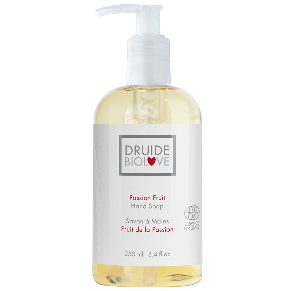 druide Savon Mains Fruit Passion Savon liquide bio sans sulfate au parfum exotique sucré | Druide BioLove