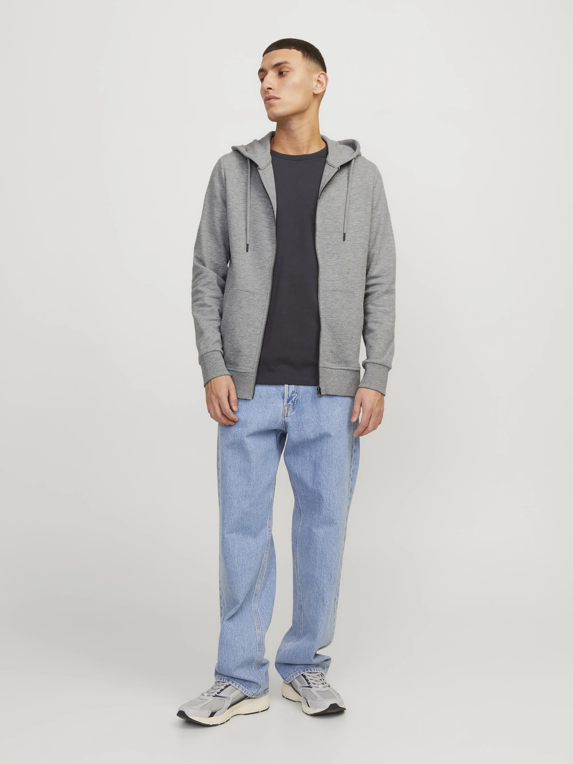 Jack & Jones JJEBASIC HOOD - Sudadera con cremallera