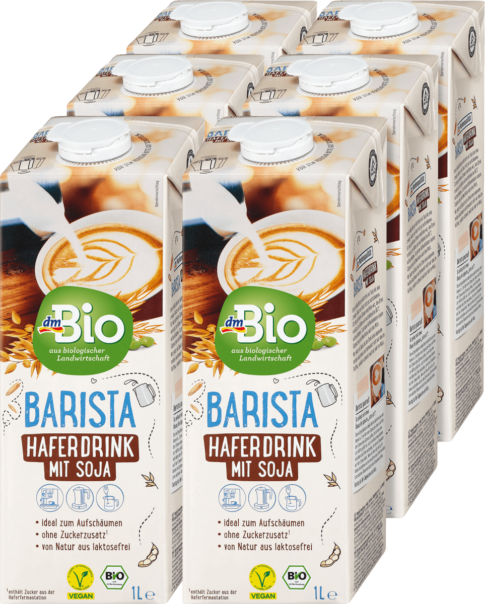 Barista Haferdrink mit Soja 6 x 1 Liter, 6 l