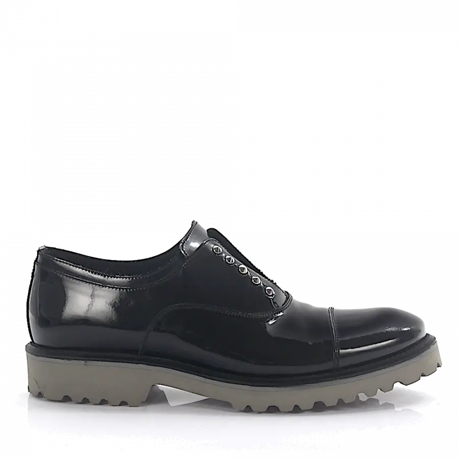 Budapester - Slipper 389 Lackleder - schwarz