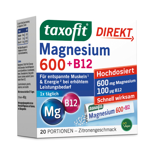 TAXOFIT Magnesium 600 B12 Direkt Granulat  20 St  Granulat