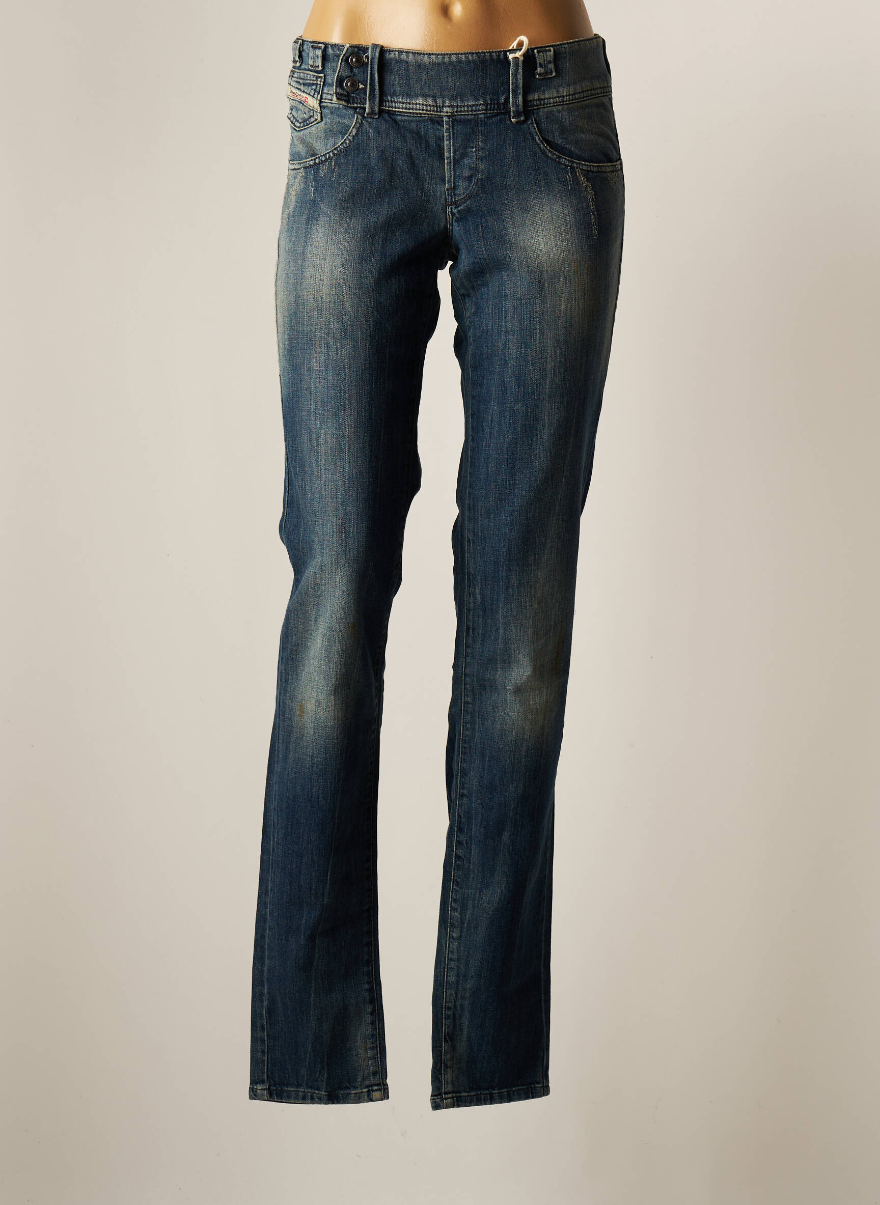Diesel Jeans Coupe Slim Femme couleur bleu