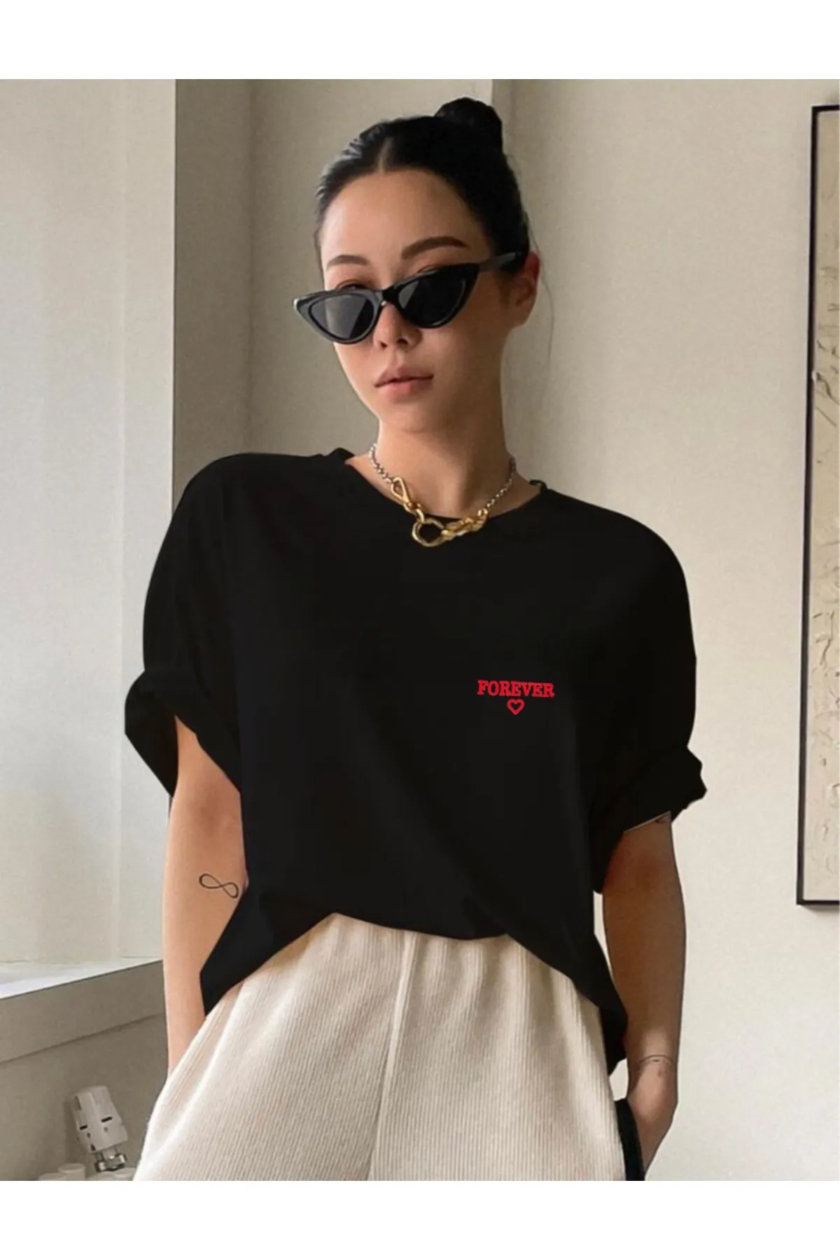 My Blog  Forever Minimal bedrucktes T-Shirt