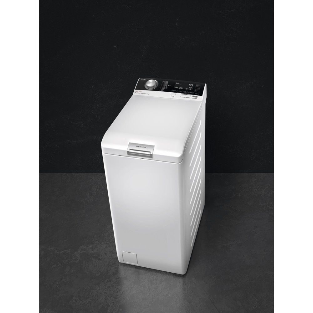 AEG Waschmaschine Toplader Toplader freistehend 6 kg 1500 U/Min weiß EEK: B LTR7E80569