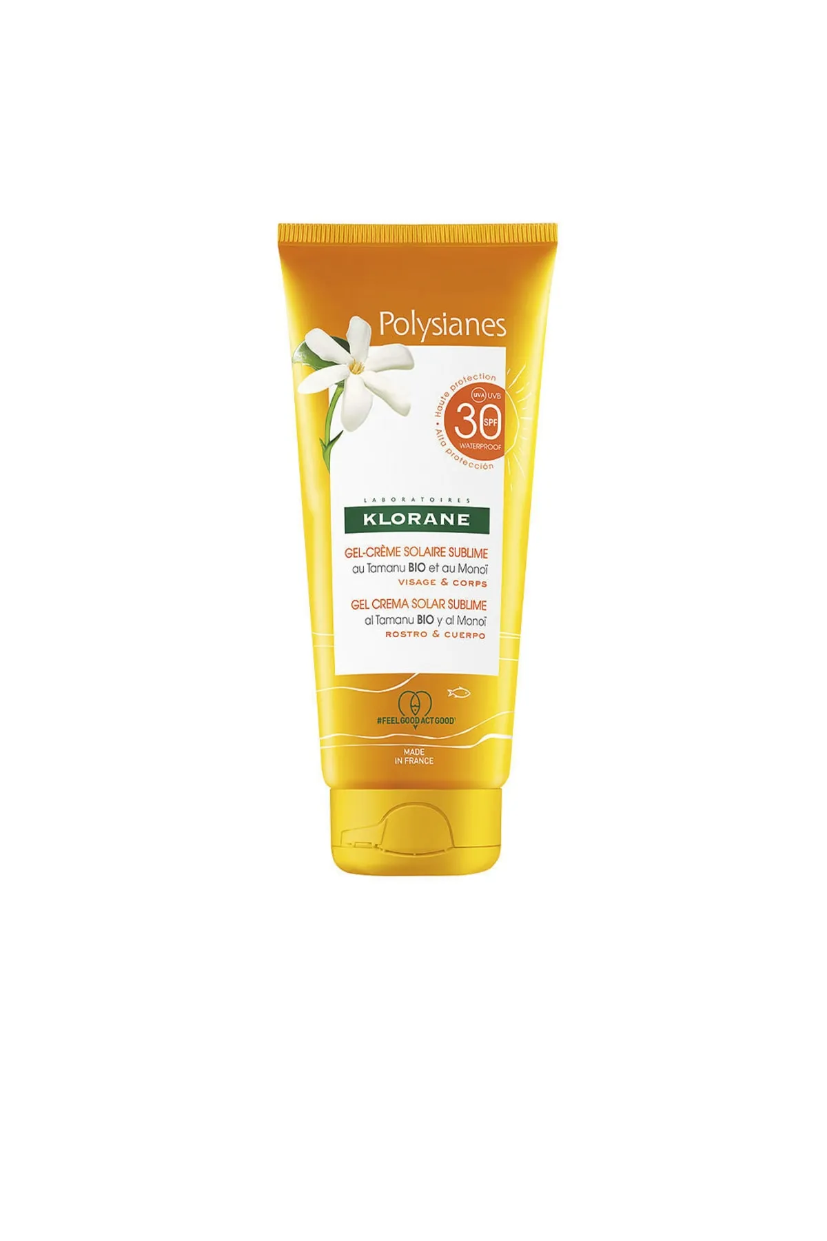 Klorane  Polysianes Monoï Y Tamanu Bio Solar Gel Cara Y Cuerpo Spf30 Klorane 200 ml