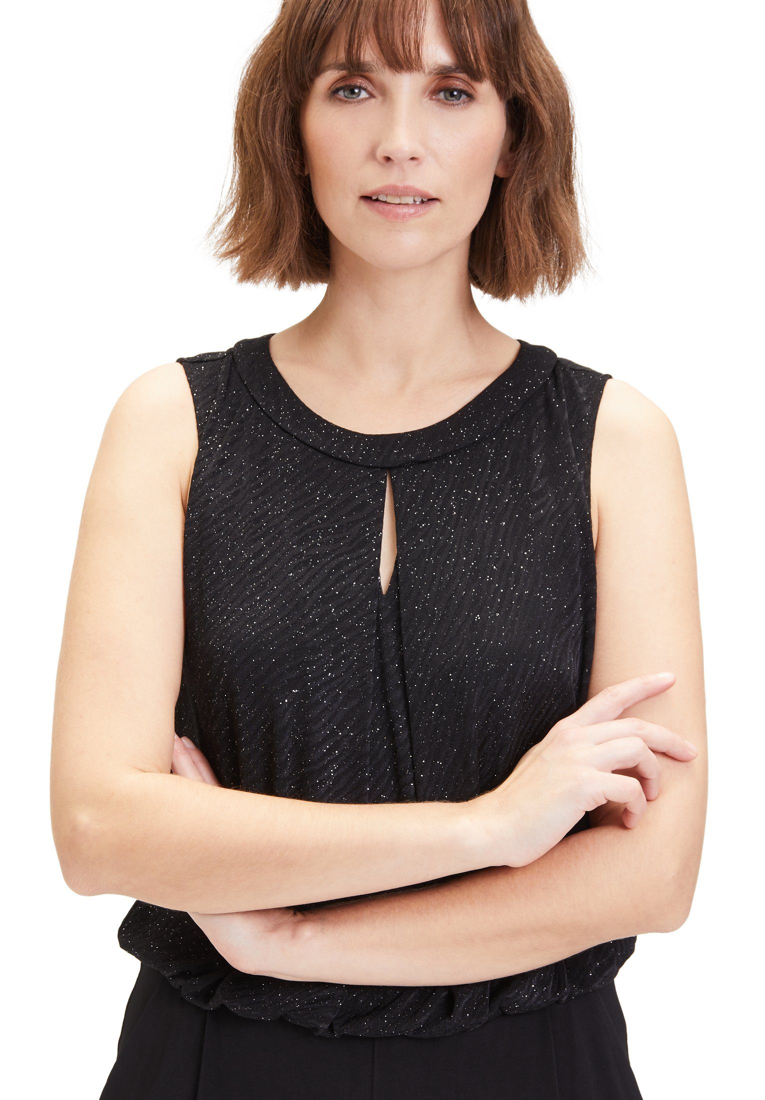 Vera Mont Jumpsuit im Glitzer-Look (1-tlg) Glitzernd