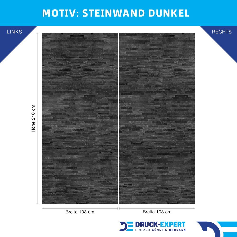 DRUCK-EXPERT Duschrückwand Premium Duschrückwand - langlebiger Fliesensticker aus 0,4 mm selbstklebenden Hart-PVC