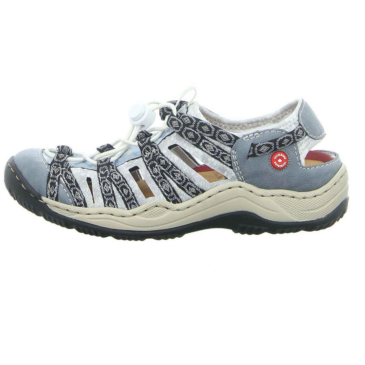 RIEKER Sportliche Slipper blau