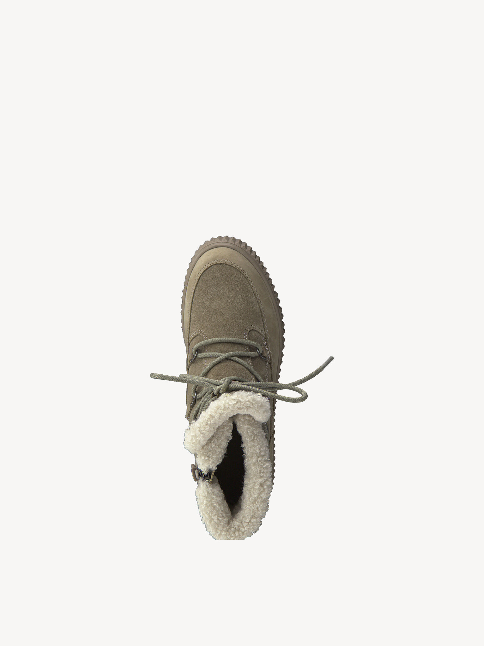 Bottine en cuir - beige doublure chaude