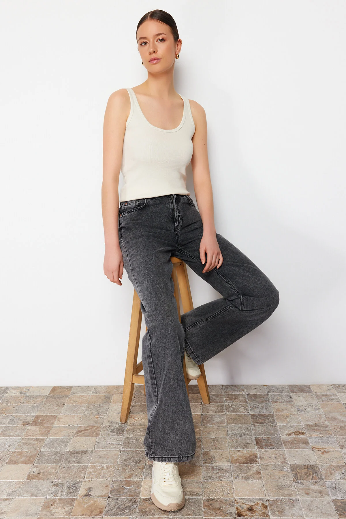 Trendyol Collection  Unterhemd - Grau - Slim Fit