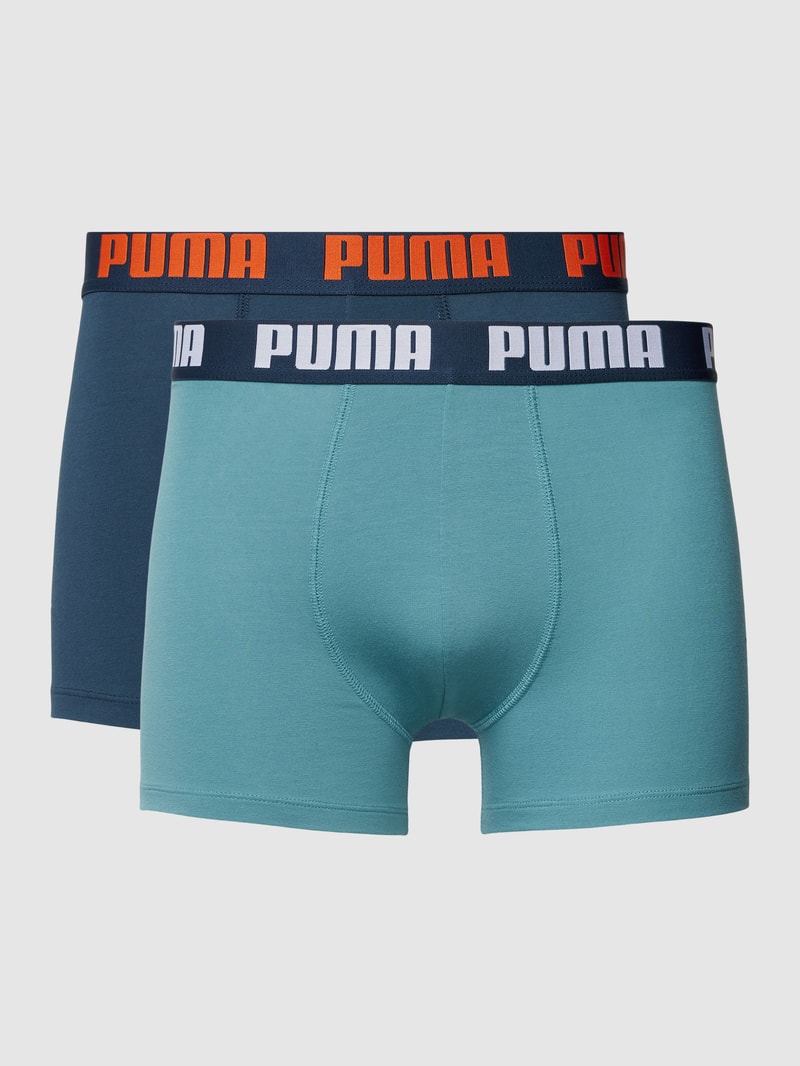 Boxershorts mit elastischem Logo-Bund im 2er-Pack in rauchblau