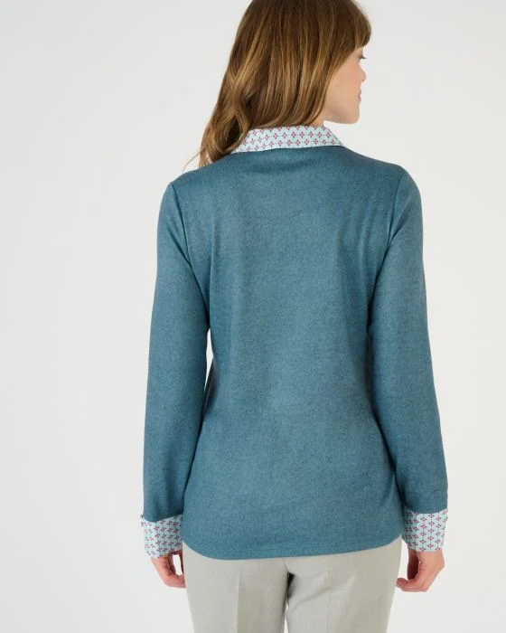 Tee-shirt effet 2 en 1 en maille chaude