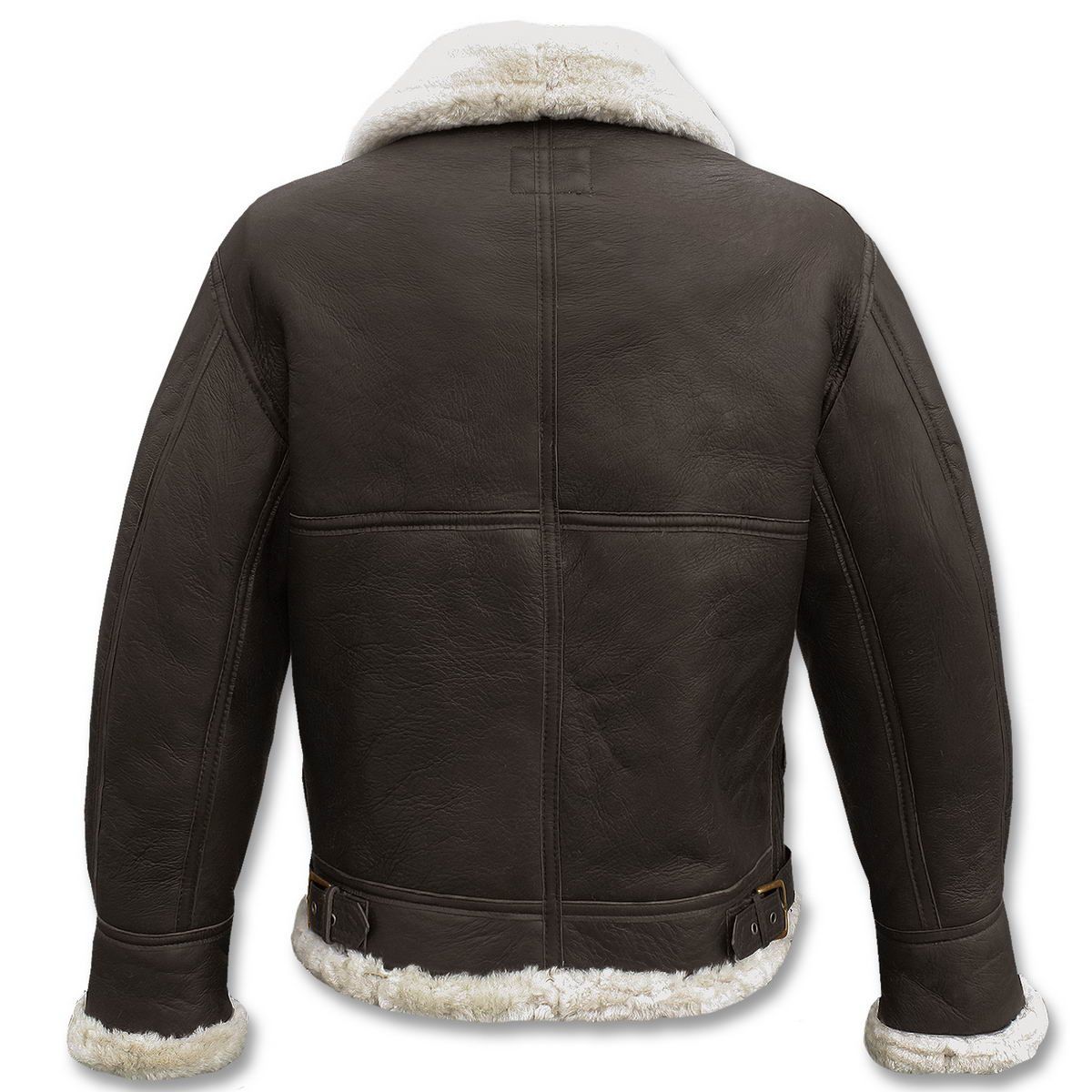 Leder Bomberjacke B3 mit Lammfell