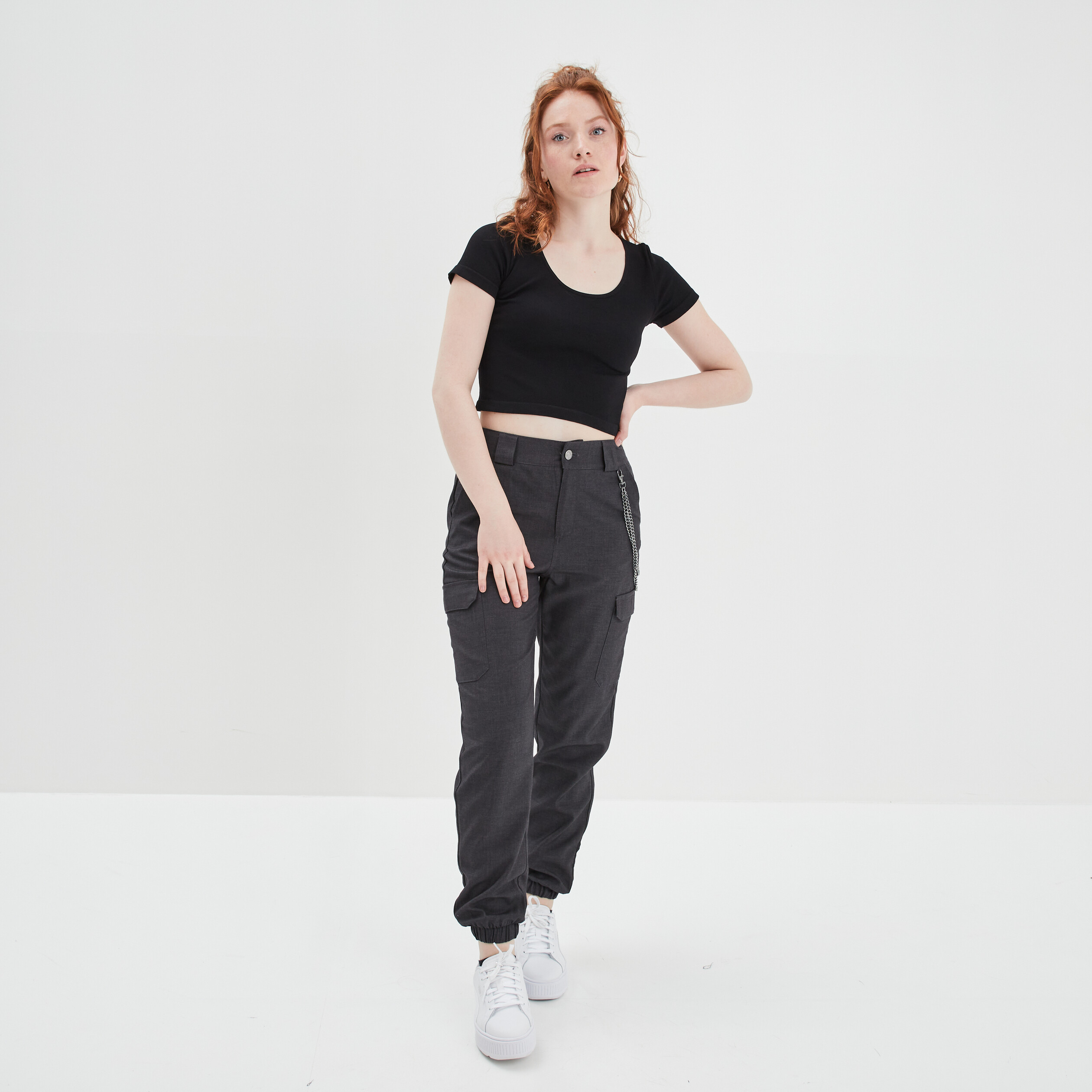 T-shirt manches courtes noir femme | La Halle