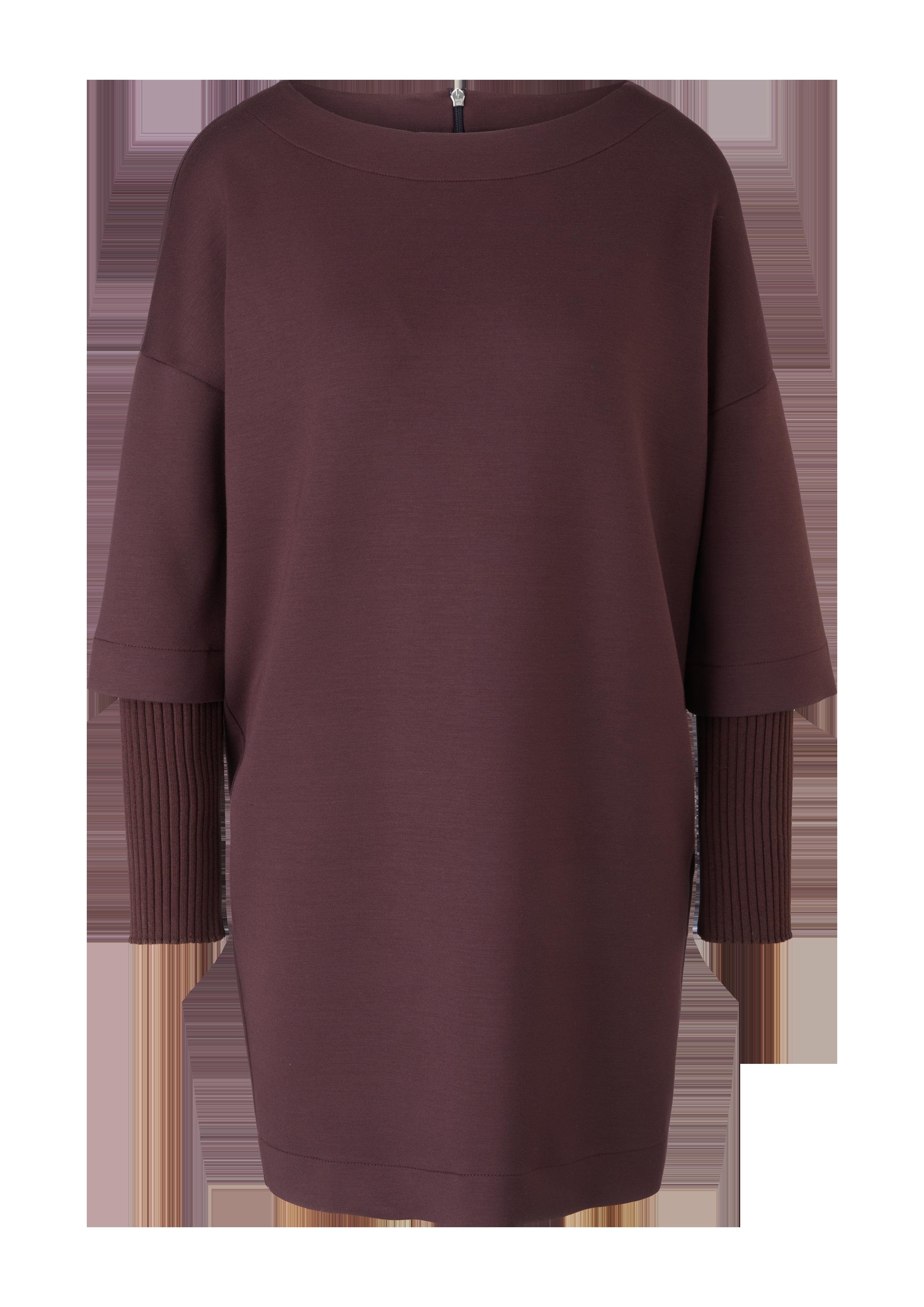 Sweatkleid mit gerippten Ärmeln  2118984-4989