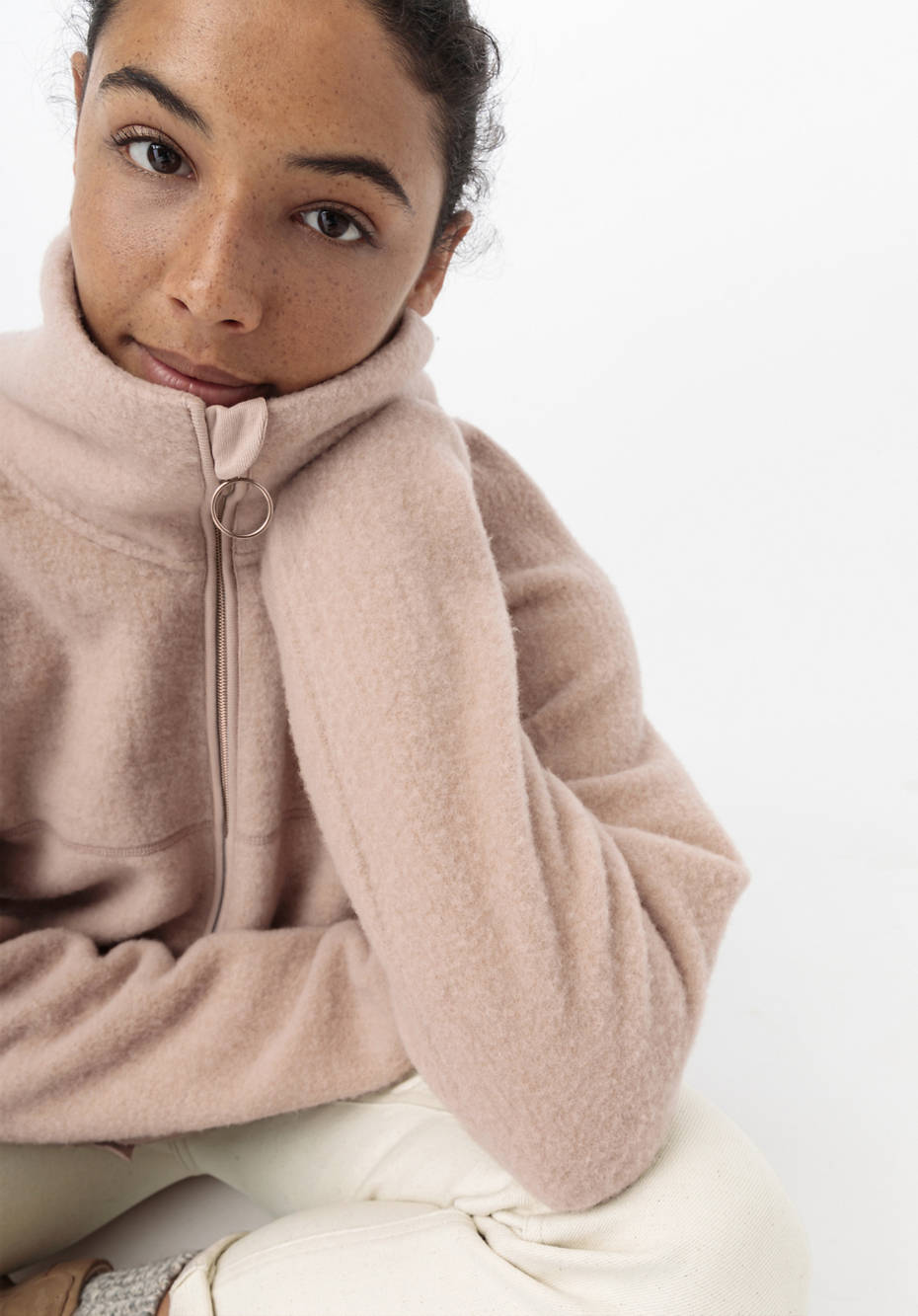 Wollfleece Jacke aus reiner Bio-Merinowolle