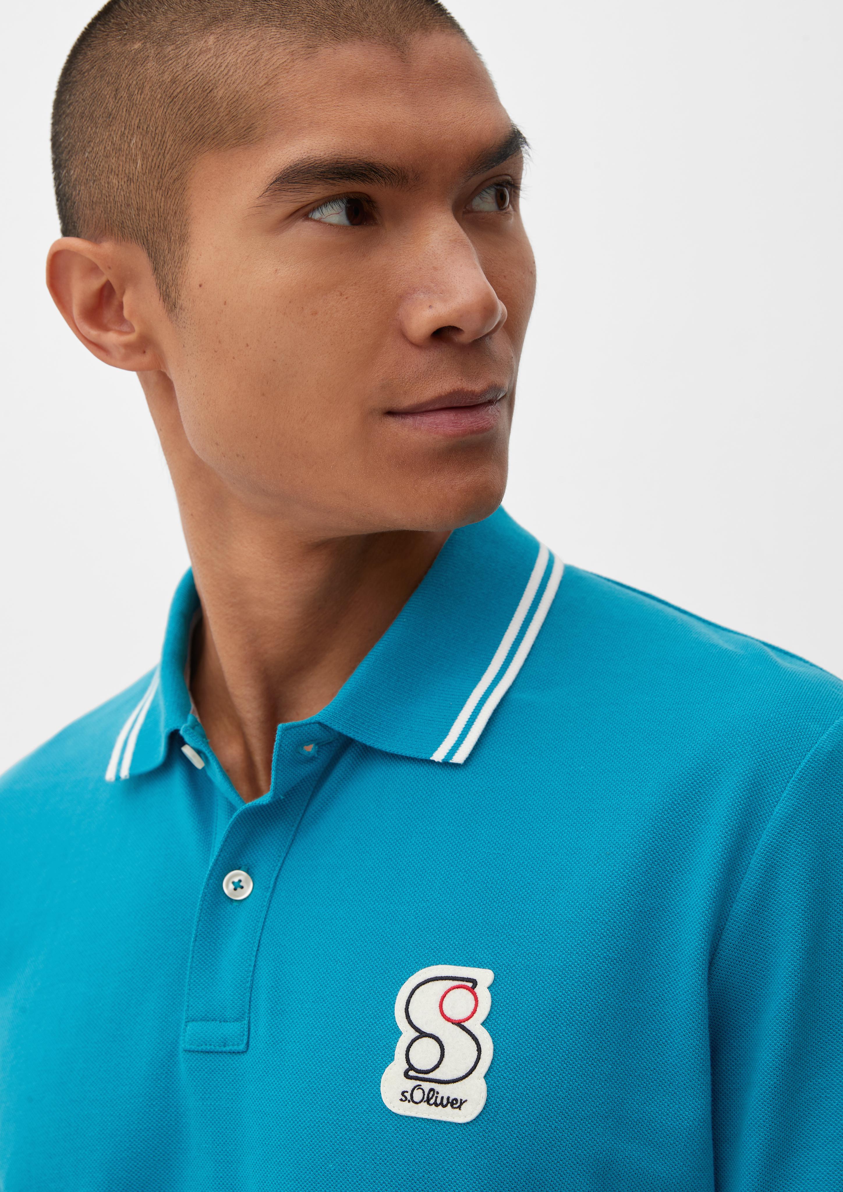 Poloshirt mit Labelpatch  2132729-6376